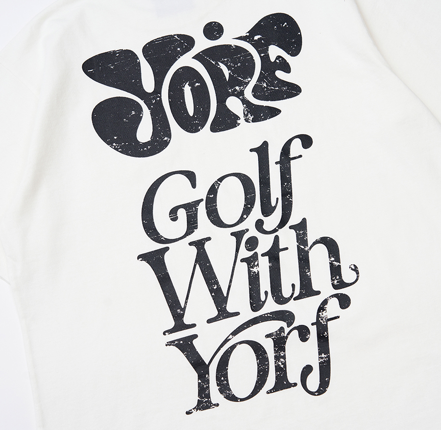 【YORF GOLF】YORF T-SHIRT POCKET PIGMENT / 追跡付 YORF PLAYER T-SHIRTS BLACK - YORF GOLF