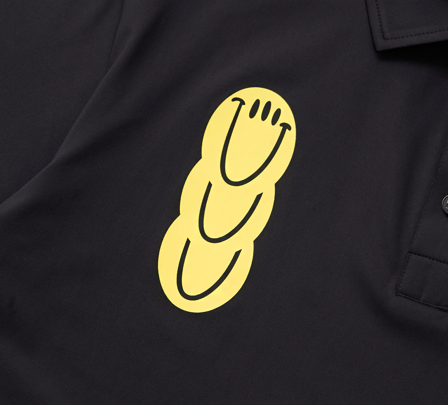 【YORF GOLF】 YORF M PK SHIRTS CLUB / 追跡付 YORF M PK SHIRTS CLUB BLACK - YORF GOLF
